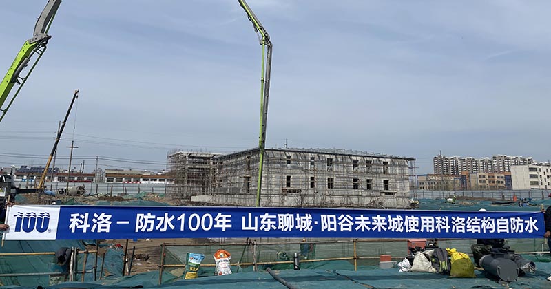 結構自防水案例-山東陽谷未來城